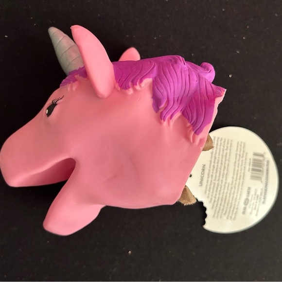 “Pink Unicorn” and “Porpoise” (a.k.a. Dolphin), New, Stretchy Hand Puppets - Picture 3 of 10